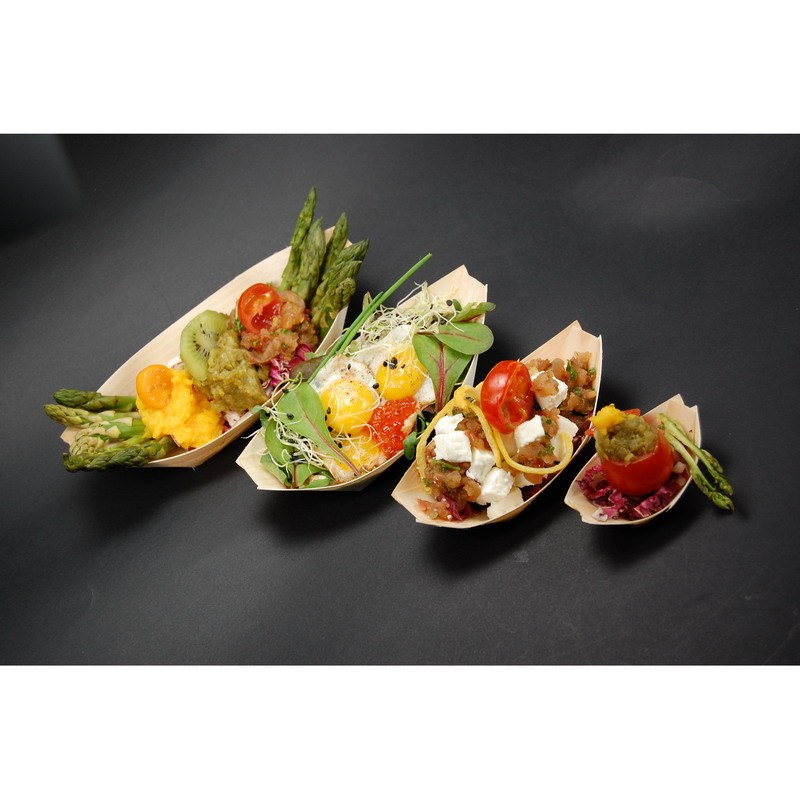 Mise en bouche Bambou Schiffchen 17x8,5cm- 50 Stck